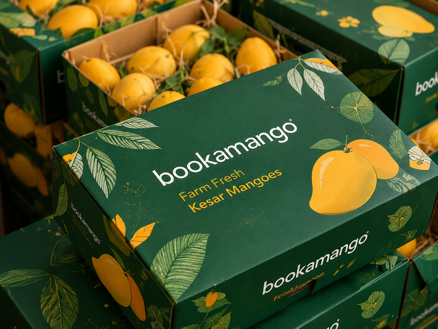 Premium Kutchi Kesar Mango Packaging Box by BookAMango